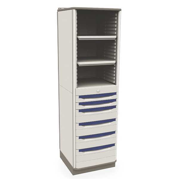 Tall Cabinet, Polymer, Light Taupe