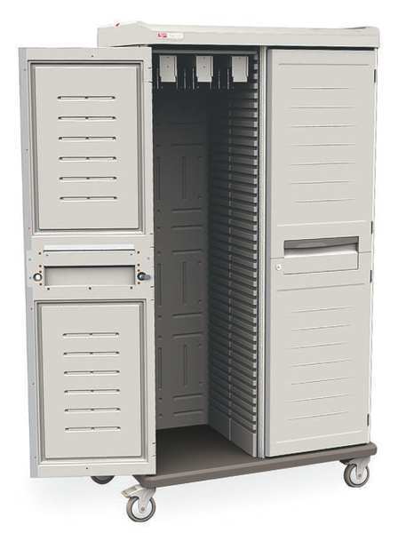 Catheter Storage Cart, Polymer, Lt.Taupe