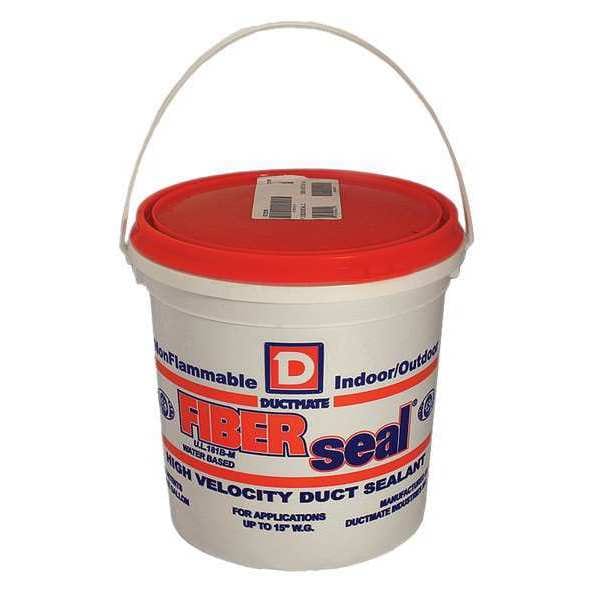 Duct Sealant, 1 gal, Pail, Gray, Water Base