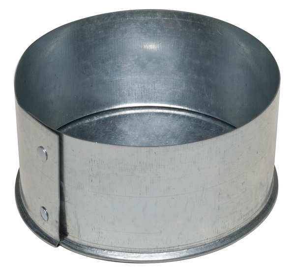 End Cap, 9 in Duct Dia, Galvanized Steel, 24 GA, 9 in W x 2 in H