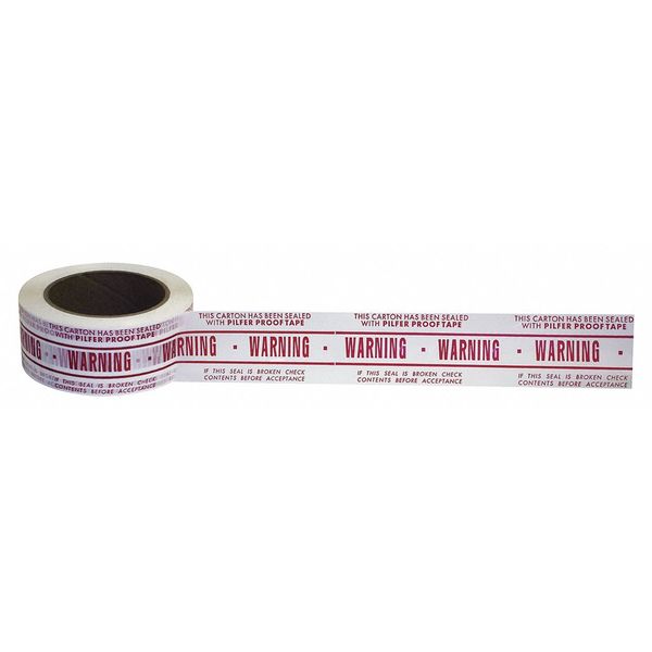 Tape, 321CP Clear 48mmX100M PRT Warn, PK36