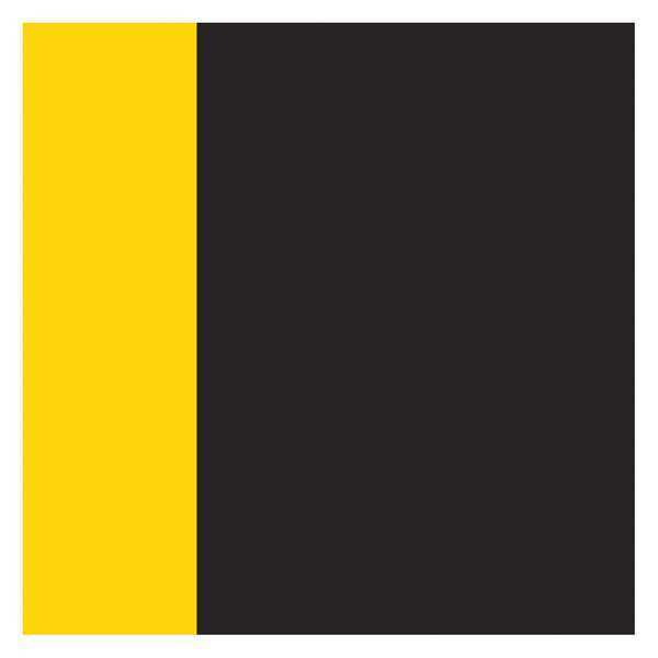 Antifatigue Mat, Black/Yellow, 3 ft. L x 2 ft. W, Vinyl; Vinyl Foam, Diamond Plate Surface Pattern