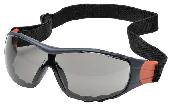 Safety Glasses, Wraparound Clear Polycarbonate Lens, Anti-Fog, Scratch-Resistant