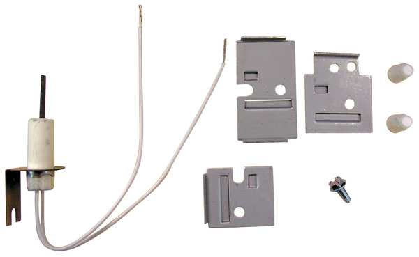 Hot Surface Ignitor, LP/NG, 120V AC, 2 5/8 in L., Silicon Nitride, Mounting Brackets and Hardware