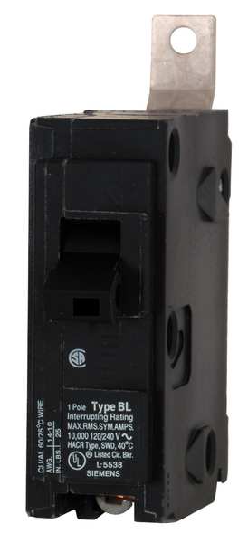Miniature Circuit Breaker, 45 A, 120/240V AC, 1 Pole, Bolt On Mounting Style, BL Series