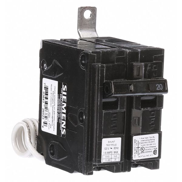 Miniature Circuit Breaker, 20 A, 120/240V AC, 1 Pole, Bolt On Mounting Style, BL Series