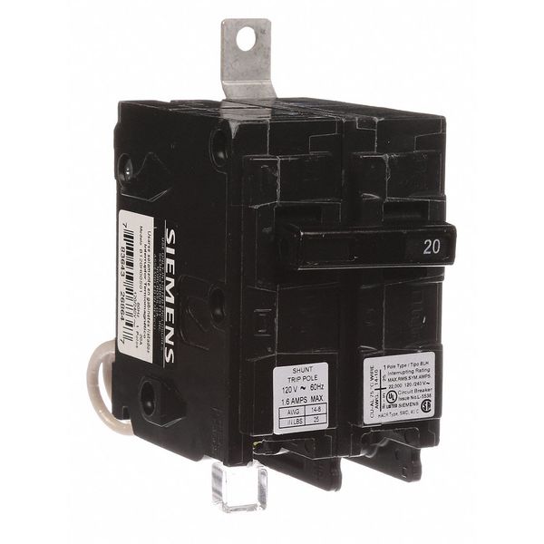 Miniature Circuit Breaker, 20 A, 120/240V AC, 1 Pole, Bolt On Mounting Style, BL Series
