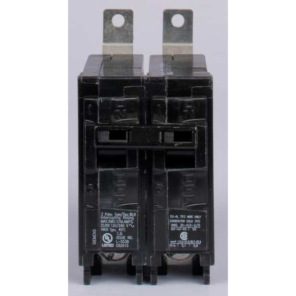 Miniature Circuit Breaker, 45 A, 120/240V AC, 2 Pole, Bolt On Mounting Style, BL Series
