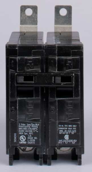 Miniature Circuit Breaker, 100 A, 120/240V AC, 2 Pole, Bolt On Mounting Style, BL Series