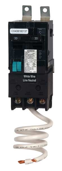 Miniature Circuit Breaker, 15 A, 120/240V AC, 2 Pole, Bolt On Mounting Style, BAF Series