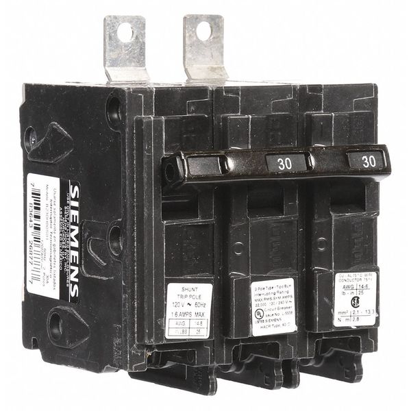 Miniature Circuit Breaker, 30 A, 120/240V AC, 2 Pole, Bolt On Mounting Style, BL Series