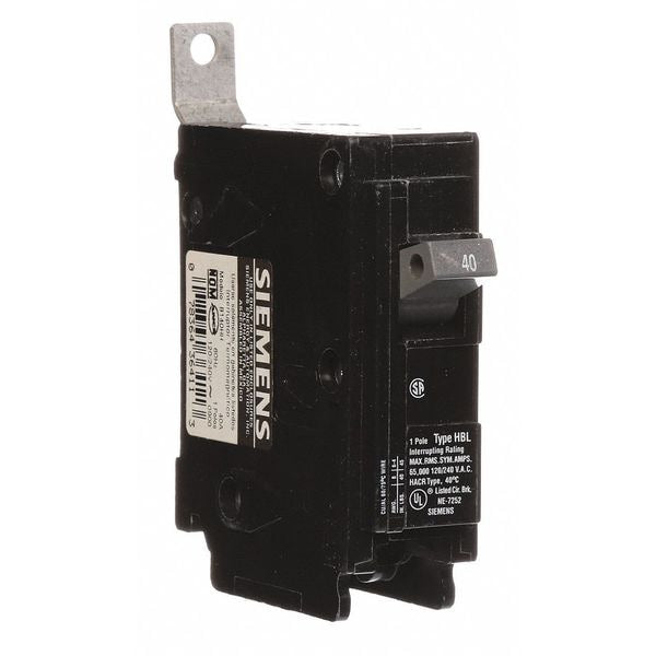 Miniature Circuit Breaker, 40 A, 120/240V AC, 1 Pole, Bolt On Mounting Style, BL Series