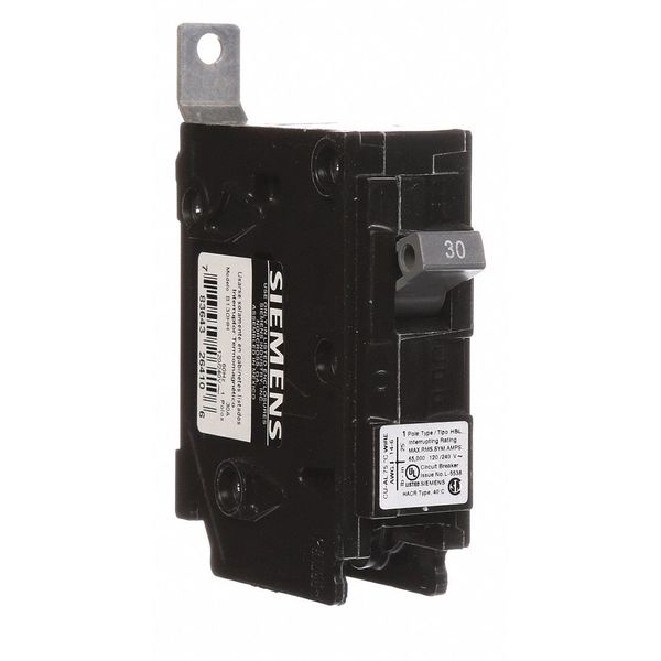 Miniature Circuit Breaker, 30 A, 120/240V AC, 1 Pole, Bolt On Mounting Style, BL Series