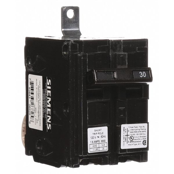 Miniature Circuit Breaker, 30 A, 120/240V AC, 1 Pole, Bolt On Mounting Style, BL Series