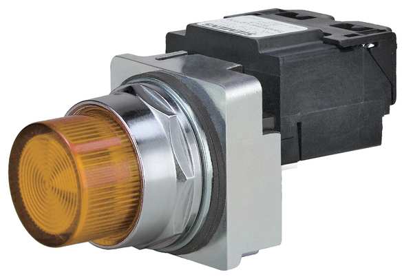 Pilot Light Complete, Incand, 24V, 30mm, Amb
