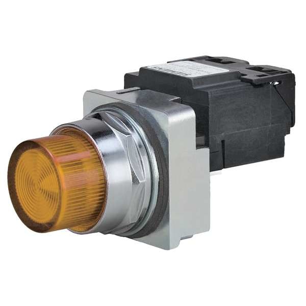Pilot Lt Complete, Incand, 120V, 30mm, Amb