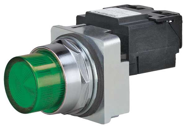 Pilot Light Complete, LED, 480V, 30mm, GR