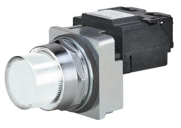 Pilot Light Complete, LED, 480V, 30mm, WH