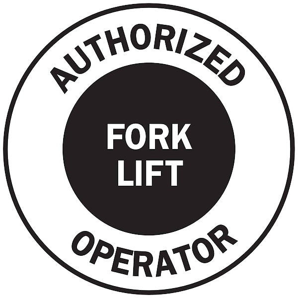 Hard Hat Emblem Label, English, PK4, 49554
