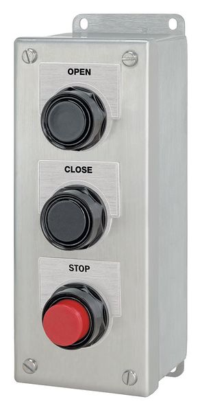 Push Buttn Cntrl Station, Open/Close/Stop