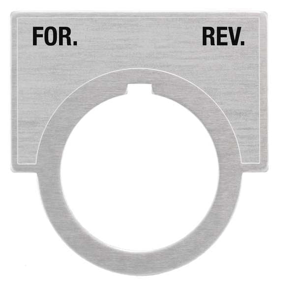 Legend Plate, For-Rev, Brushed Aluminum