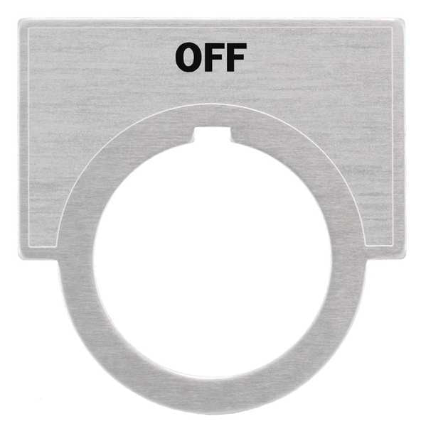 Legend Plate, Off, Brushed Aluminum