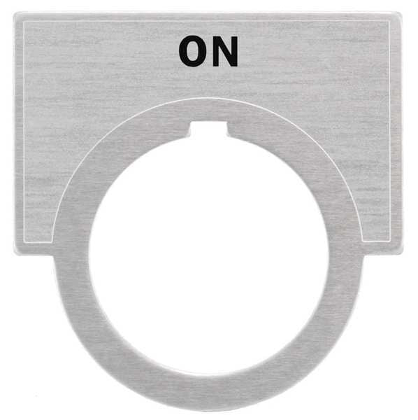 Legend Plate, On, Brushed Aluminum