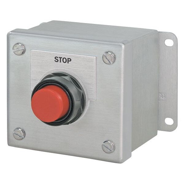 Push Button Control Station, 1NO/1NC, Stop