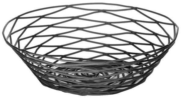 Artisian Basket, Round, Black Metal, PK6