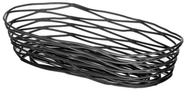 Artisian Basket, Oblong, Black Metal, PK6