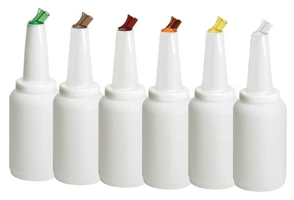 Six-Piece Pourer Set, 1/2 Gallon Assorted Colors