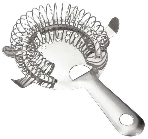 Bar Strainer, 4 Prong, Stainless Steel PK12