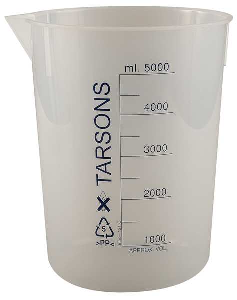 Beaker, 5000mL, Polypropylene