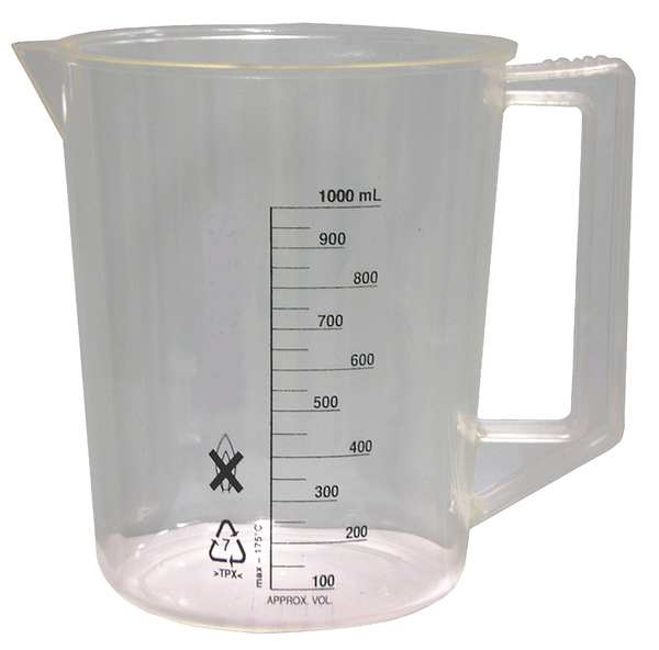 Beaker, Handle, 1000mL, Polymethylpentene
