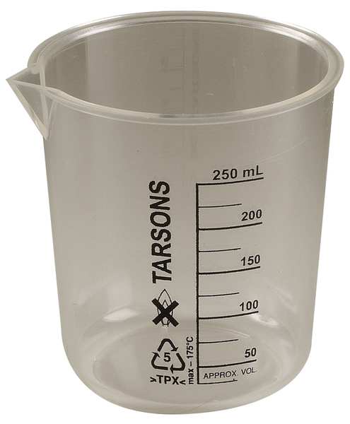Beaker, 250mL, Polymethylpentene, PK6