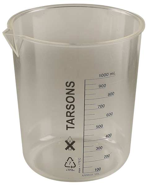 Beaker, 1000mL, Polymethylpentene, PK3