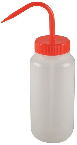 Wash Bottle, Standard Spout, 16 oz., Red