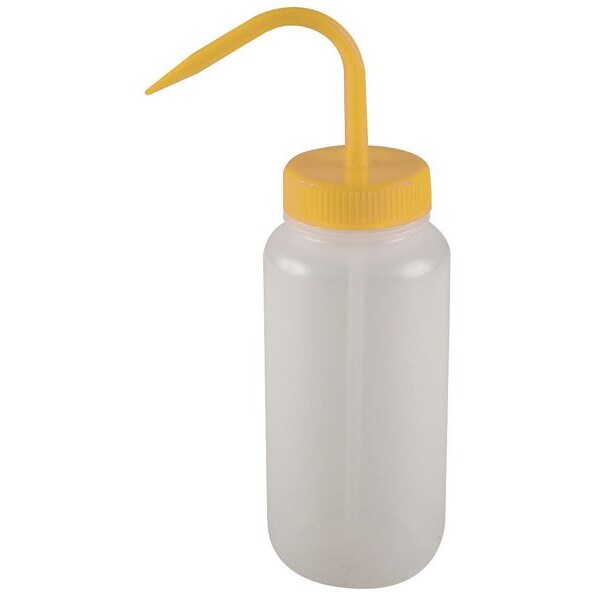 Wash Bottle, Standard Spout, 8 oz., Yellow