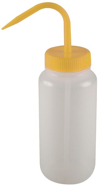 Wash Bottle, Standard Spout, 32 oz., Yellow