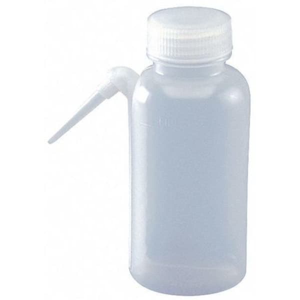 Wash Bottle, Integrated Spout, 4 oz., Clear