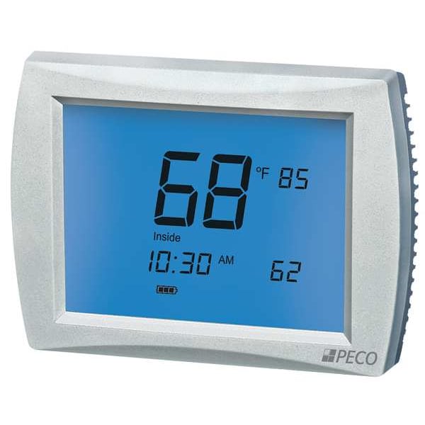 Programmable Thermostat, 7, 5-2, 5-1-1 Programs, 3 H 2 C, Wall Mount, Hardwired/Battery, 24VAC