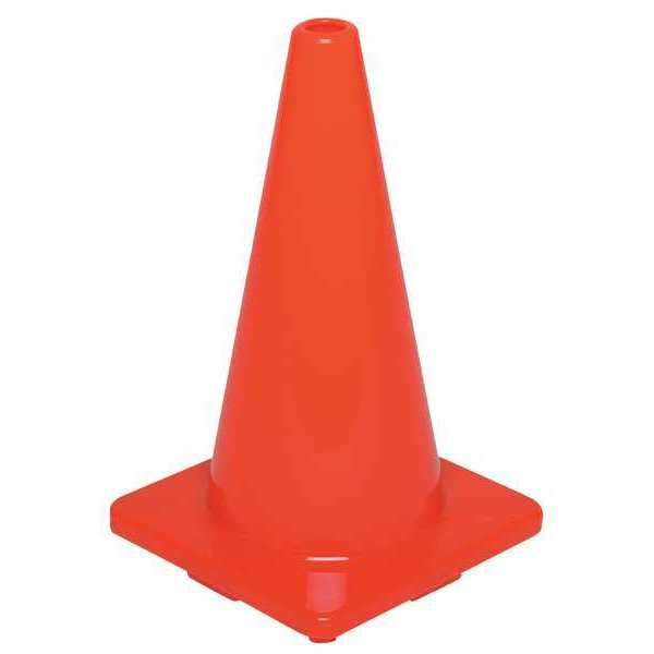 Traffic Cone, 18In, Orange, Weight: 2.3 lb
