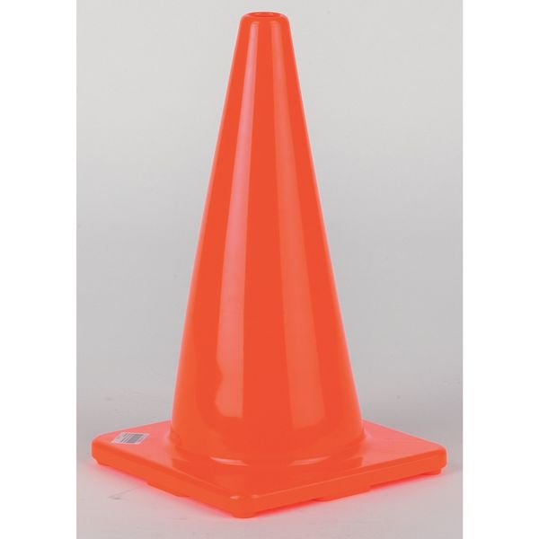 Traffic Cone, 18In, Orange, Weight: 2.3 lb