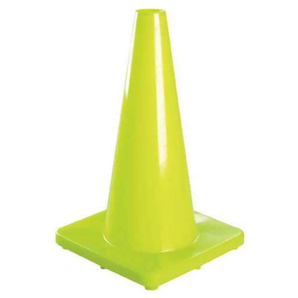 Traffic Cone, 36 In.Fluorescent Lime
