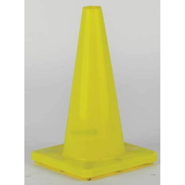 Traffic Cone, 18 In.Fluorescent Lime