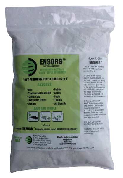Loose Absorbent, 1 qt., Bag, PK12