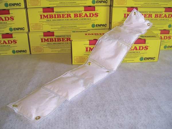 Sorbents, 8 gal. Universal Absorbed, White, Polypropylene, 5 PK