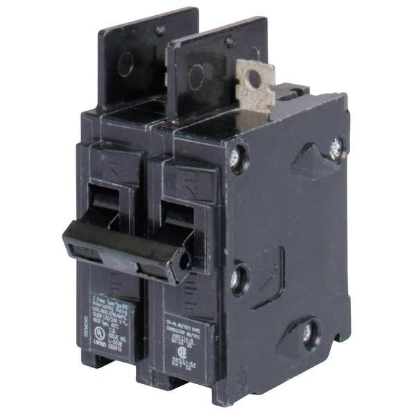 Miniature Circuit Breaker, 15 A, 240V AC, 2 Pole, Bolt On Mounting Style, BQH Series