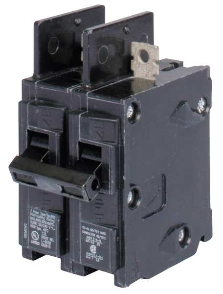 Miniature Circuit Breaker, 20 A, 240V AC, 2 Pole, Bolt On Mounting Style, BQH Series