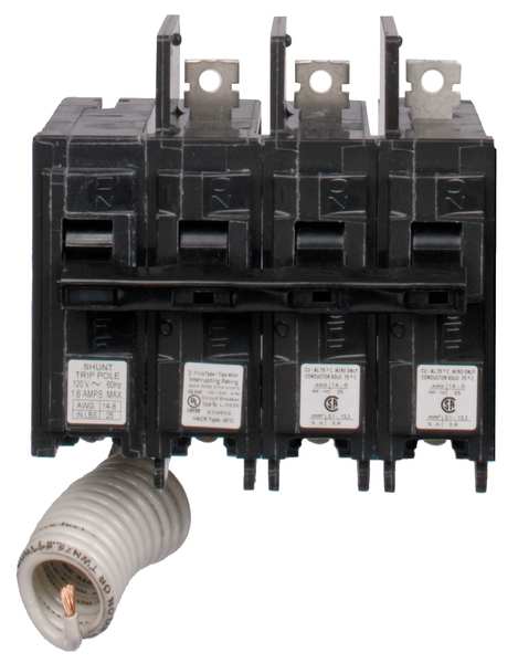 Miniature Circuit Breaker, 45 A, 240V AC, 3 Pole, Bolt On Mounting Style, BQ Series
